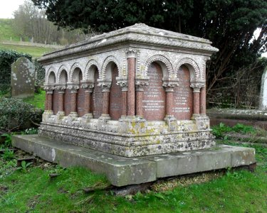 Churchyard at St Wulfran's Church, Ovingdean (February 2011) (Jex-Blake Family Tomb) (2)