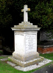 Churchyard at St Wulfran's Church, Ovingdean (February 2011) (Roper Family Tomb)