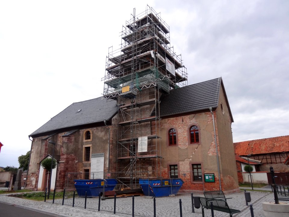 Church scaffolding Seehausen, Bad Fankenhausen