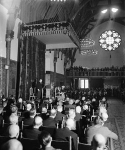 Churchill in Ridderzaal tijdens rede, Bestanddeelnr 901-7353
