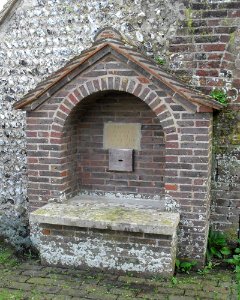 Churchyard at St Wulfran's Church, Ovingdean (February 2011) (South Wall)