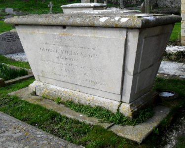 Churchyard at St Wulfran's Church, Ovingdean (February 2011) (Field Family Tomb)