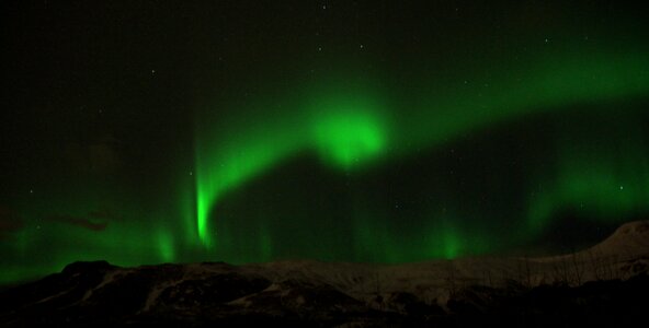 Polar lights green nature