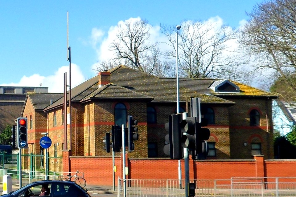 Church of Jesus Christ of Latter-day Saints, Lewes Road, Brighton (February 2014, seen from Bear Road) (1)