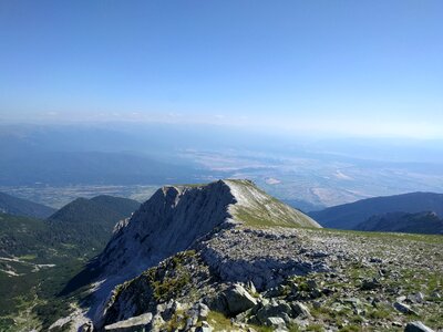 Landscape peak mountain range photo