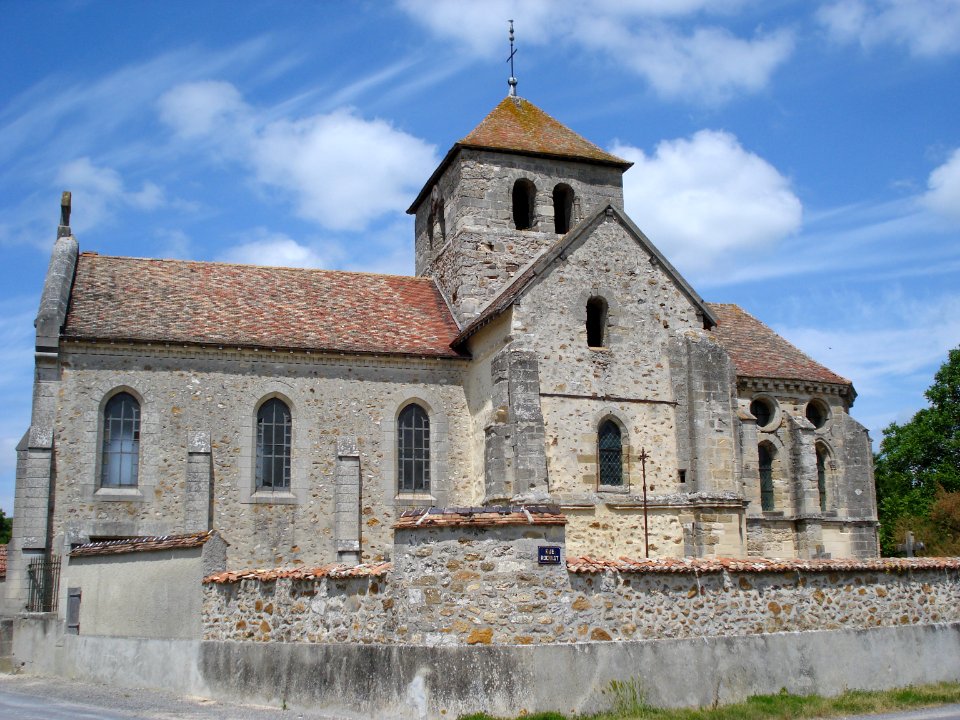 Church of Courmelois (Val-de-Vresle) Marne, Fr