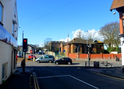 Church of Jesus Christ of Latter-day Saints, Lewes Road, Brighton (February 2014, seen from Bear Road) (2)