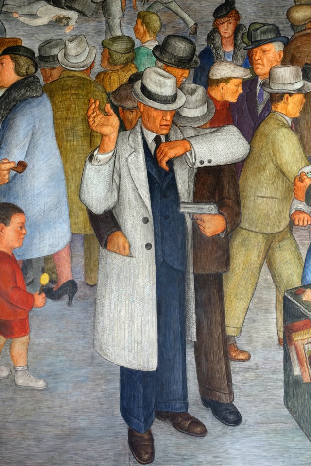 City Life by Victor Arnautoff, detail - Coit Tower, San Francisco, CA - DSC04789