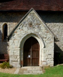 Church of Our Lady, Warnford Park, Warnford (NHLE Code 1296978) (July 2019) (Entrance Porch)