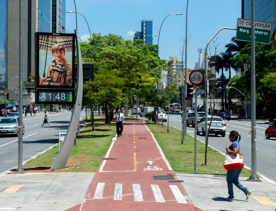 Ciclovia de la Avenida Faria Lima