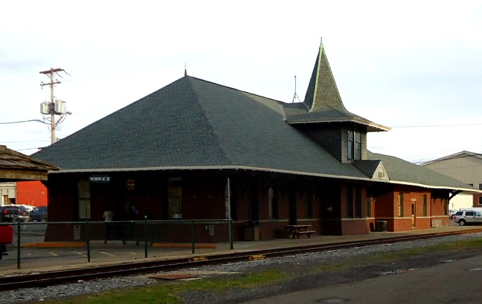 City of Norwich in New York State 34 train station