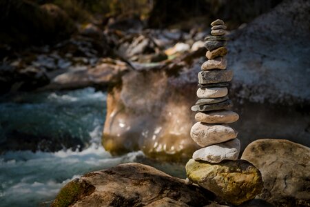 Balance zen meditation photo
