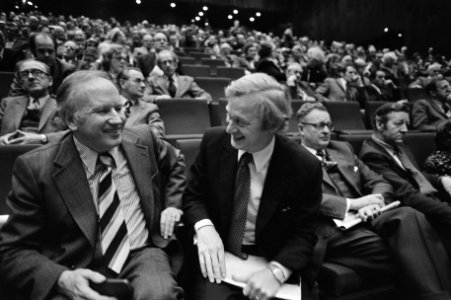 CHU-vergadering in Utrecht Kruisinga met Andriessen, Bestanddeelnr 927-7379