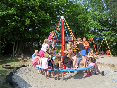 Children playground climb