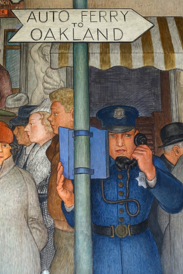 City Life by Victor Arnautoff, detail - Coit Tower, San Francisco, CA - DSC04784