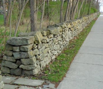 City of Norwich in New York State 16 rock wall