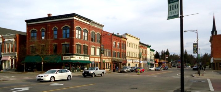 City of Norwich in New York State 42 street scene