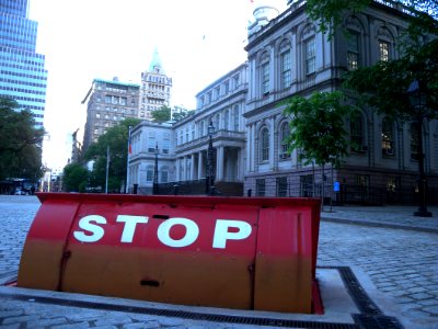 City Hall risen underground barricade jeh
