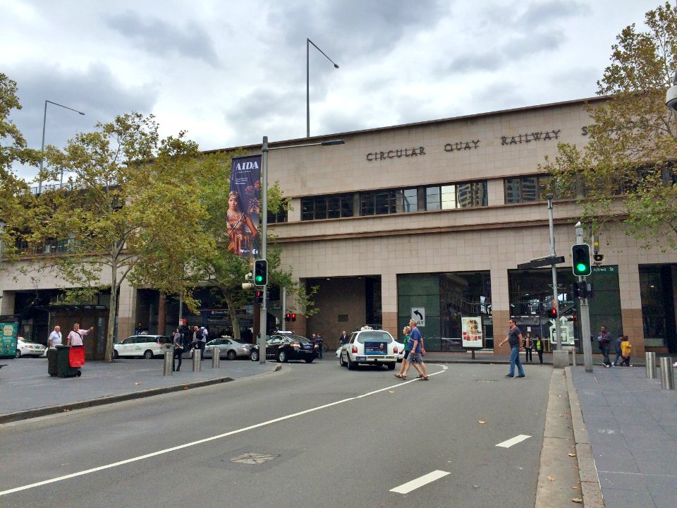 Circular Quay Railway Station From Loftus Street