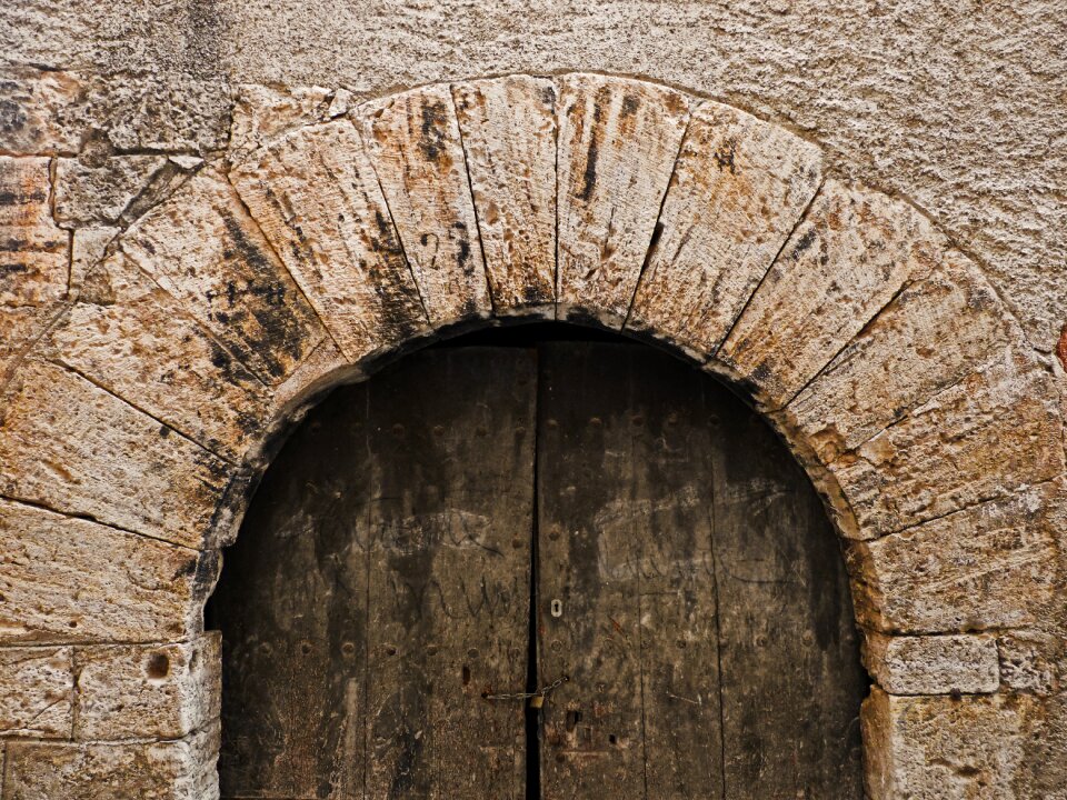 Arch carved stone medieval