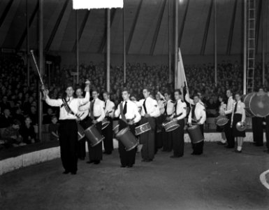 Circus Mikkenie . Muziekcorps in piste, Bestanddeelnr 903-0704