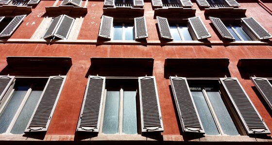 Antique rome street front photo