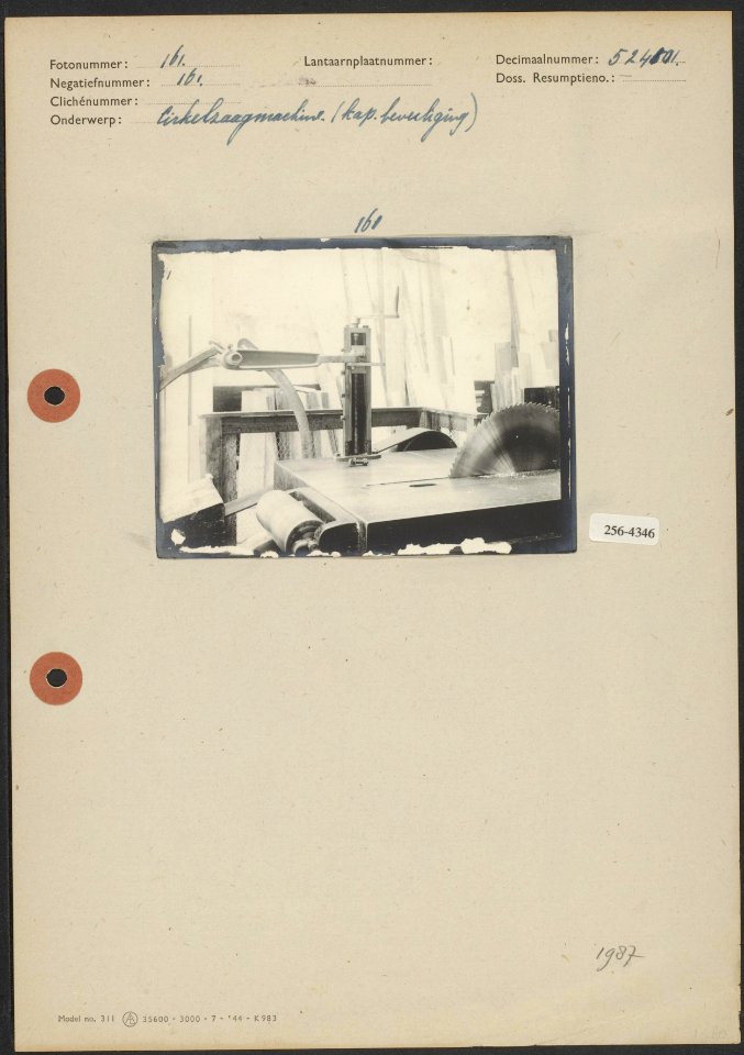 Cirkelzaagmachine kapbeveiliging, Bestanddeelnr 256-4346