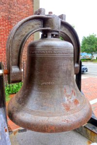 City Fire Alarm Bell, made by Naylor Vickers & Co., No, 1665, 1860 - Nashua, New Hampshire - DSC07377