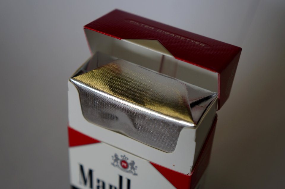 Cigarette packet foil