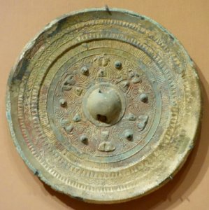 Circular mirror, Japan, Kofun period, 300-552 AD, bronze - Asian Art Museum of San Francisco - DSC01456