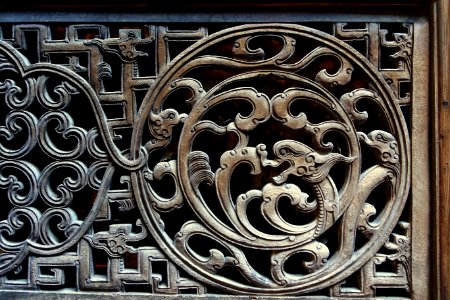 Circular screenwork - Yin Yu Tang House - Peabody Essex Museum - DSC06718