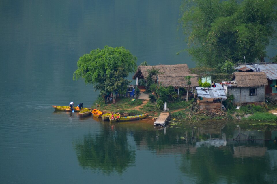 Fishing village nepal begnas tal