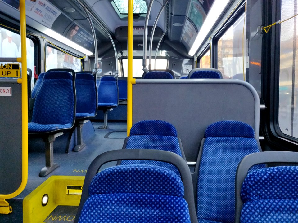 City Bus Interior Washington, DC, back
