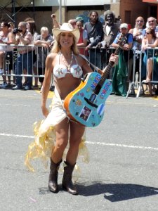 Cindy Fox at 2014 Coney Island Parade jeh photo