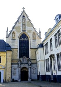 Church facade - La Cambre Abbey - Brussels, Belgium - DSC07909