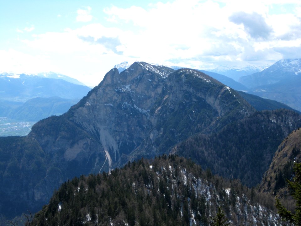 Cima Roccapiana as seen from Corno di Tres