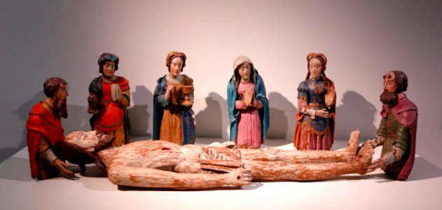 Christus in het graf omring door zes figuren, Leuven, c. 1500-1525 - Museum M - Leuven, Belgium - DSC04858