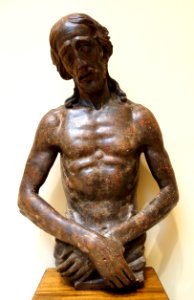 Christ the Man of Sorrows by Giovanni d'Antonio Minelli de Bardi, Italy (Padua), c. 1500, terracotta - Chazen Museum of Art - DSC02048