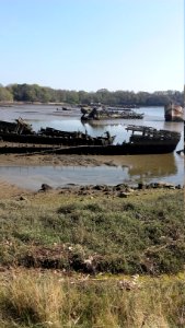 Cimetière de bateaux de Kerhervy sur le Blavet, Lanester, Morbihan, Bretagne 02