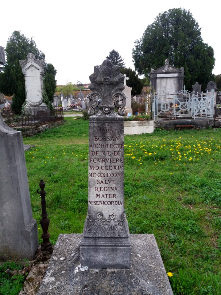 Cimetière de Loyasse - Ancien - Pierre Bossan - Détail