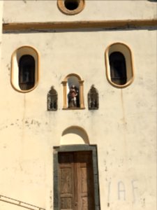 Church façade in Zilia (Église Saint-Roch de Zilia)