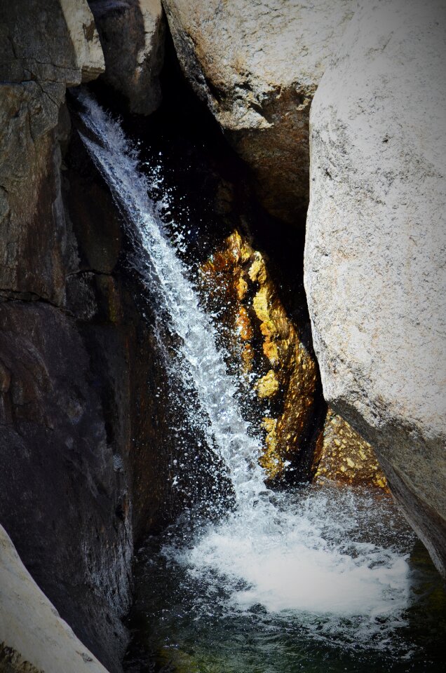 Nature water courses cascade