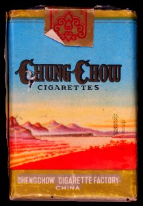 Chung Chow cigarettes pack, front
