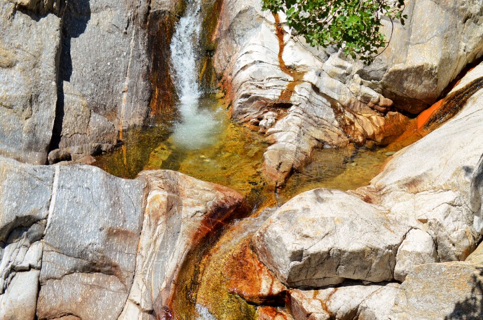 Nature water courses cascade