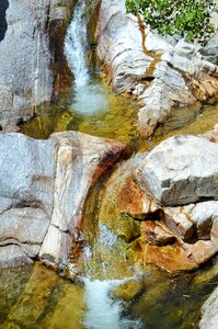 Nature water courses cascade