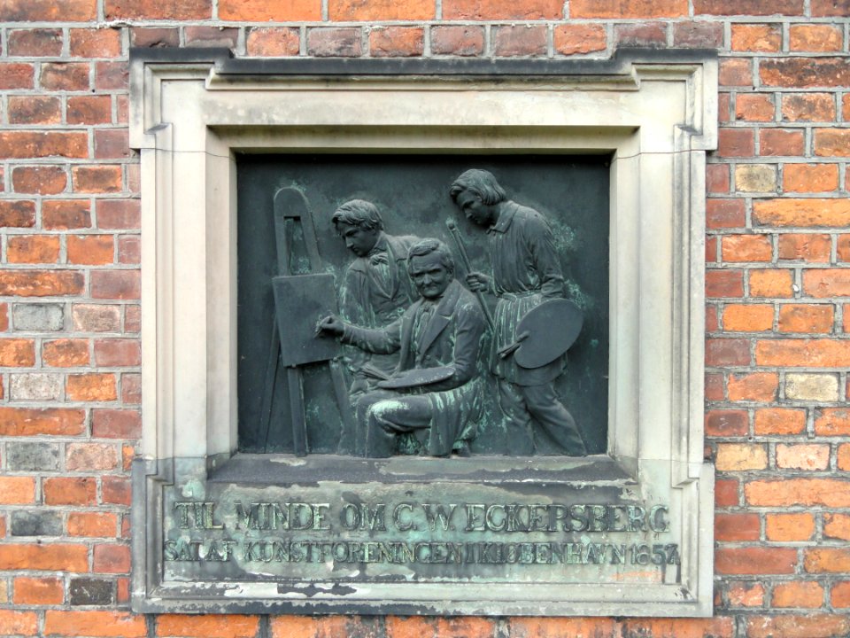 Christoffer Wilhelm Eckersberg plaque - Garnisons Kirke - Copenhagen - DSC07807