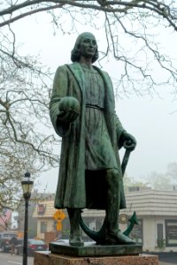 Christopher Columbus by Giovanni Cappelletti, Fonderia Artistica Ferdinando Marinelli, 1953, bronze, granite - Newport, Rhode Island - DSC04130