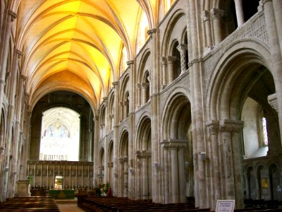 Christchurch Priory interior, looking East