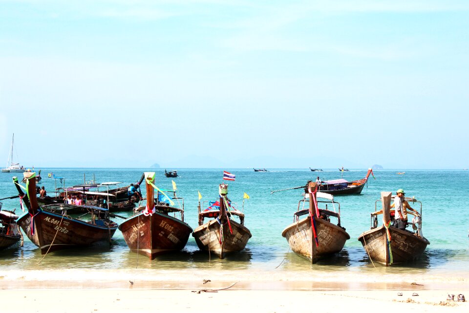 Boats sun water