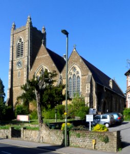 Christ Church, Waterden Road, Guildford (April 2014, from South)